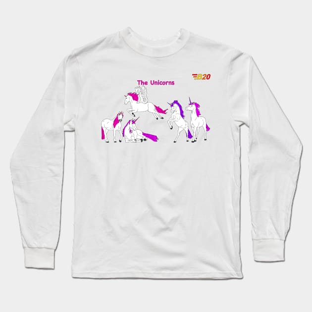 Unicorns Long Sleeve T-Shirt by superbottino96